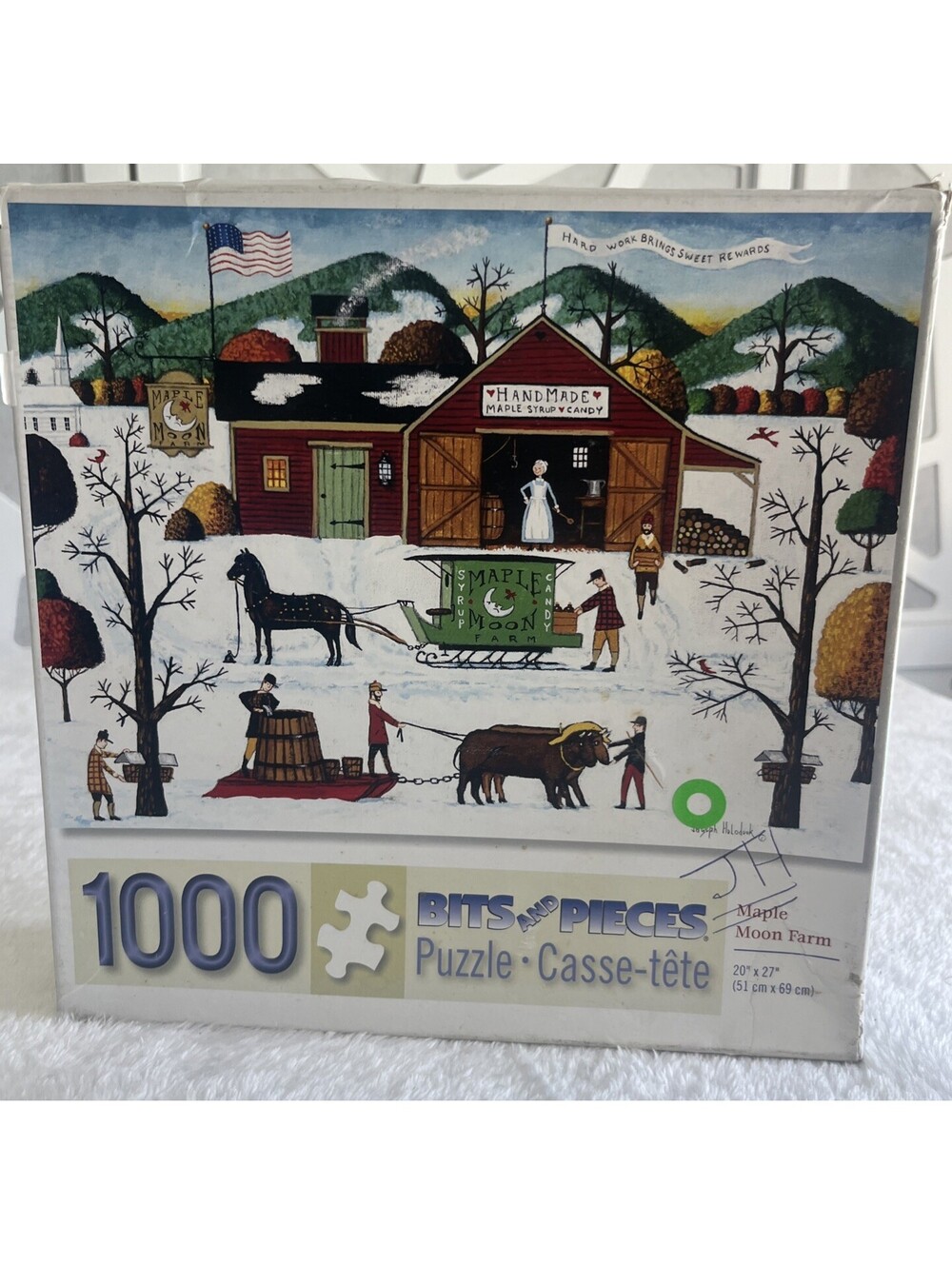 MAPLE MOON FARM JIGSAW PUZZLE! Bits And Pieces Joseph Holodook 1000 Piece